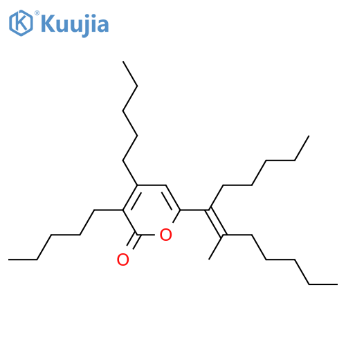2H-PYRAN-2-ONE, 6-[(1E)-2-METHYL-1-PENTYL-1-HEPTENYL]-3,4-DIPENTYL- structure