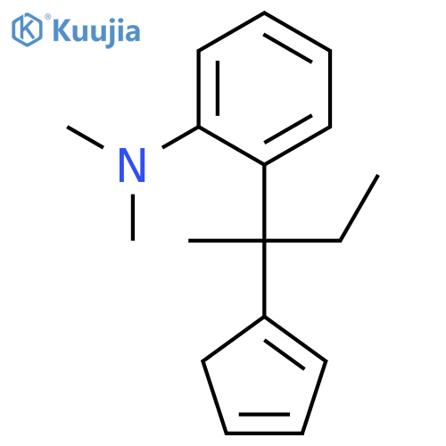 BENZENAMINE, 2-[1-(CYCLOPENTADIENYL)-1-METHYLPROPYL]-N,N-DIMETHYL- structure