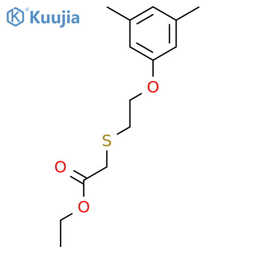 ACETIC ACID, [[2-(3,5-DIMETHYLPHENOXY)ETHYL]THIO]-, ETHYL ESTER structure