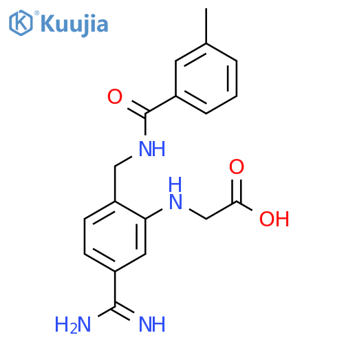 Glycine,N-[5-(aminoiminomethyl)-2-[[(3-methylbenzoyl)amino]methyl]phenyl]- structure