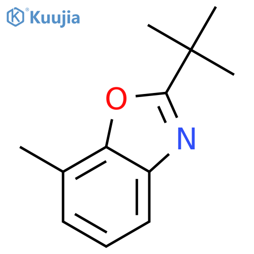 BENZOXAZOLE, 2-(1,1-DIMETHYLETHYL)-7-METHYL- structure