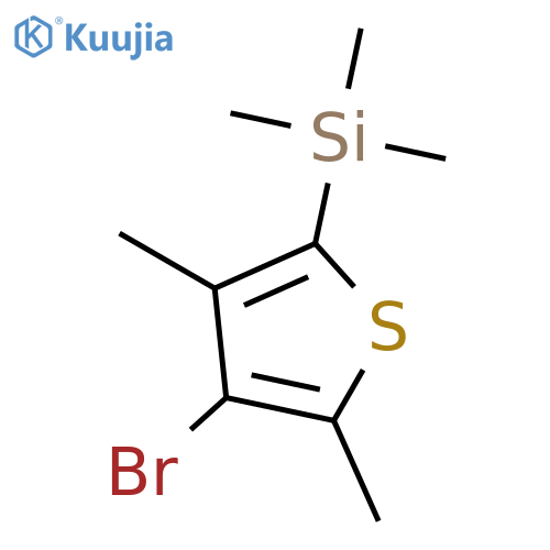 3-?bromo-?2,?4-?dimethyl-?5-?(trimethylsilyl)?Thiophene structure