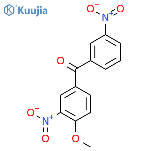 (4-Methoxy-3-nitrophenyl)(3-nitrophenyl)methanone structure