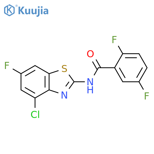 Benzamide, N-(4-chloro-6-fluoro-2-benzothiazolyl)-2,5-difluoro- structure