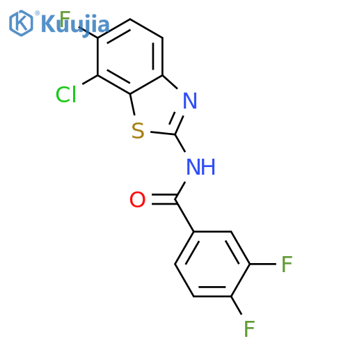 Benzamide, N-(7-chloro-6-fluoro-2-benzothiazolyl)-3,4-difluoro- structure