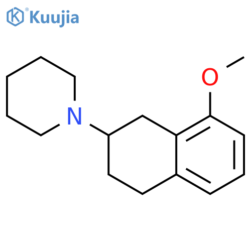 PIPERIDINE, 1-(1,2,3,4-TETRAHYDRO-8-METHOXY-2-NAPHTHALENYL)- structure