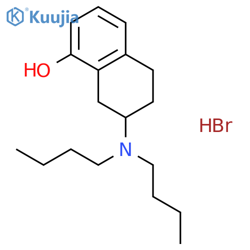 1-Naphthalenol, 7-(dibutylamino)-5,6,7,8-tetrahydro-, hydrobromide structure