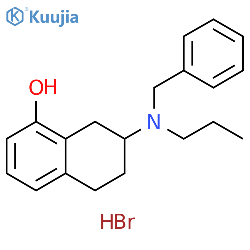 1-Naphthalenol, 5,6,7,8-tetrahydro-7-[(phenylmethyl)propylamino]-, hydrobromide (1:1) structure