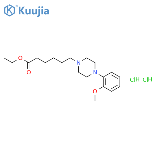 ethyl 6-[4-(2-methoxyphenyl)piperazin-1-yl]hexanoate dihydrochloride structure