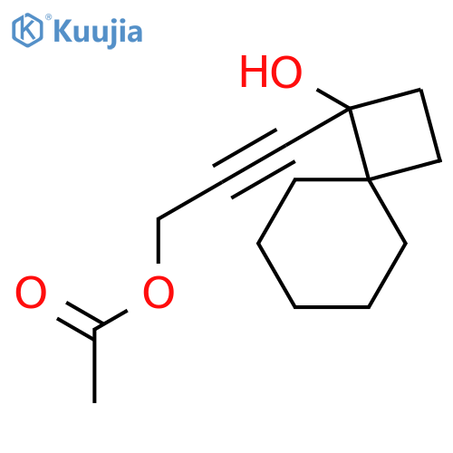 Spiro[3.5]nonan-1-ol, 1-[3-(acetyloxy)-1-propynyl]- structure