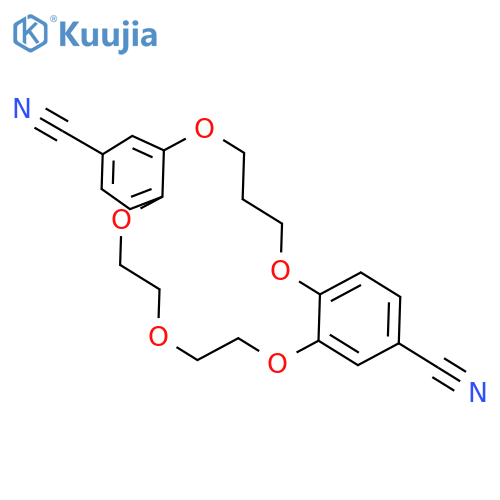 17H-DIBENZO[B,K][1,4,7,10,13]PENTAOXACYCLOHEXADECIN-2,13-DICARBONITRILE, 6,7,9,10,18,19-HEXAHYDRO- structure