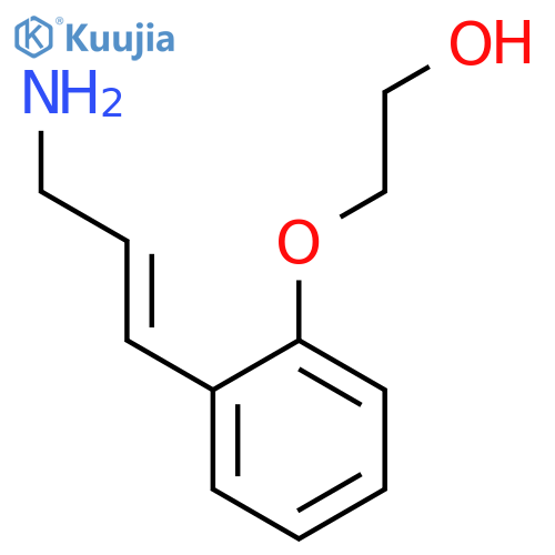 ETHANOL, 2-[2-[(1E)-3-AMINO-1-PROPENYL]PHENOXY]- structure