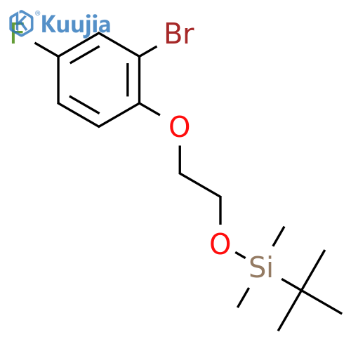 Silane, [2-(2-bromo-4-fluorophenoxy)ethoxy](1,1-dimethylethyl)dimethyl- structure