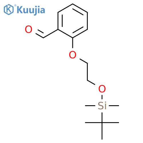 Benzaldehyde, 2-[2-[[(1,1-dimethylethyl)dimethylsilyl]oxy]ethoxy]- structure