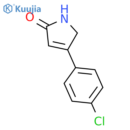 4-(4-chlorophenyl)-2,5-dihydro-1H-pyrrol-2-one structure