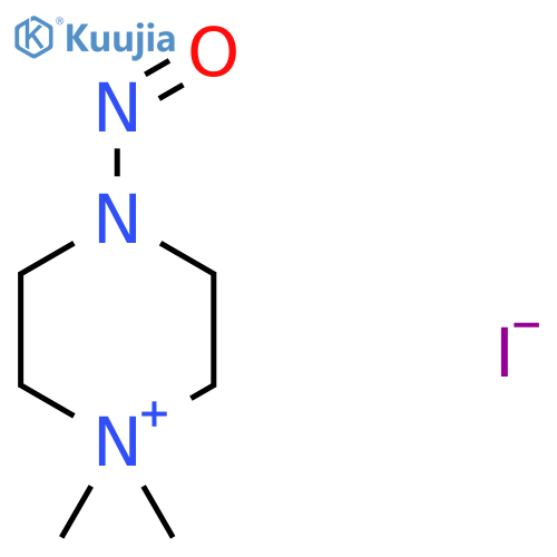 Piperazinium, 1,1-dimethyl-4-nitroso-, iodide structure
