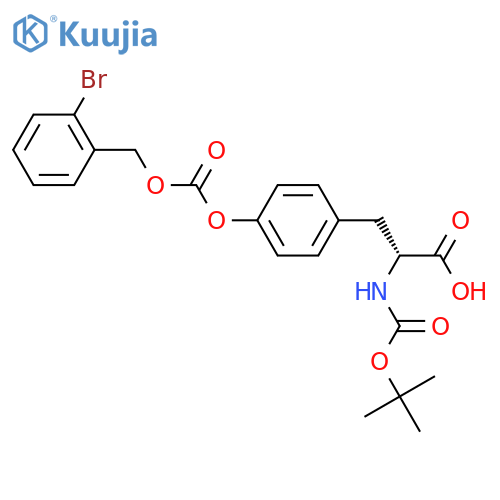 Boc-D-Tyr(2-Br-Z)-OH structure
