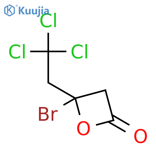 2-Oxetanone, 4-bromo-4-(2,2,2-trichloroethyl)- structure
