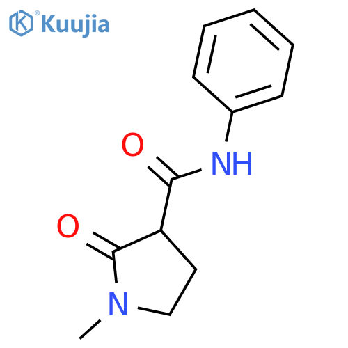 3-Pyrrolidinecarboxamide, 1-methyl-2-oxo-N-phenyl- structure