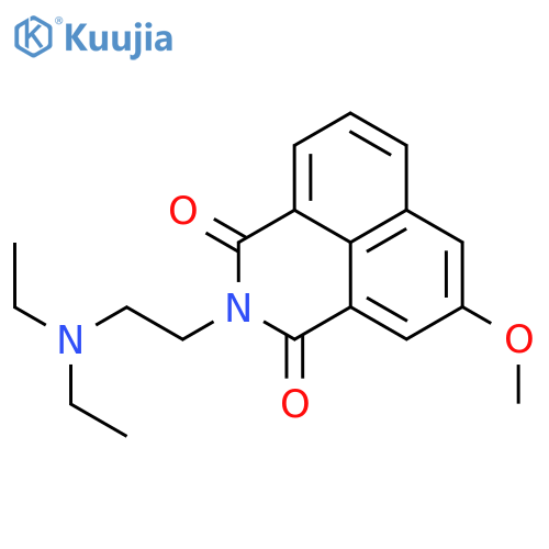 2-[2-(diethylamino)ethyl]-5-methoxy-1H-benzo[de]isoquinoline-1,3(2H)-dione structure