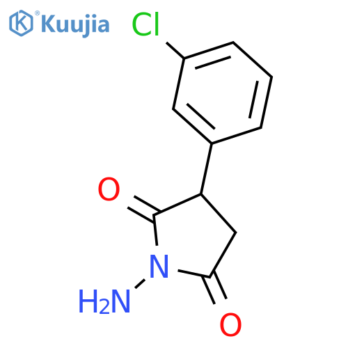1-amino-3-(3-chlorophenyl)pyrrolidine-2,5-dione structure