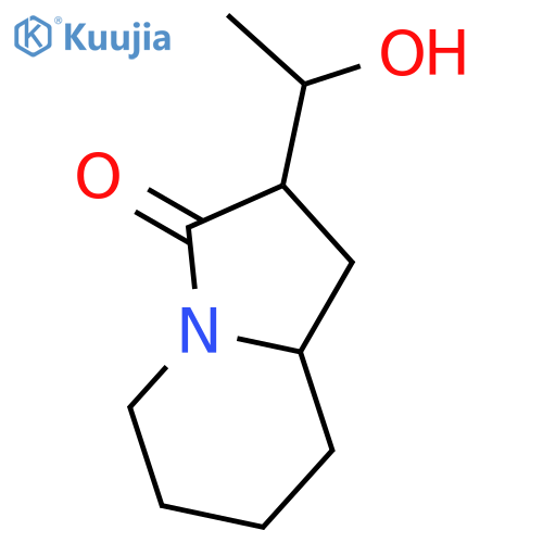 2-(1-Hydroxyethyl)hexahydroindolizin-3(2H)-one structure