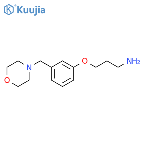 1-Propanamine, 3-[3-(4-morpholinylmethyl)phenoxy]- structure