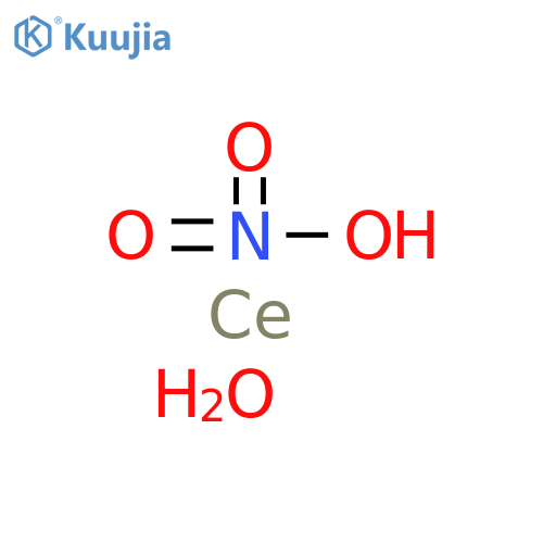 Nitric acid, cerium(3+) salt, monohydrate (9CI) structure