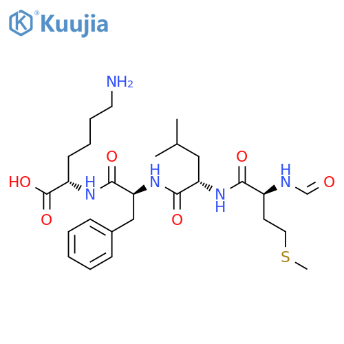 L-Lysine,N6-[N-[N-(N-formyl-L-methionyl)-L-leucyl]-L-phenylalanyl]- (9CI) structure