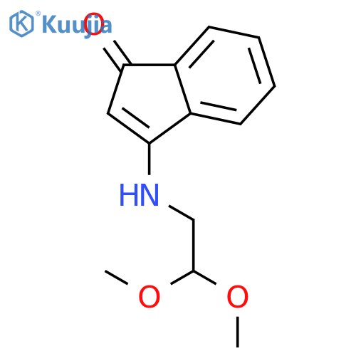 1H-Inden-1-one, 3-[(2,2-dimethoxyethyl)amino]- structure