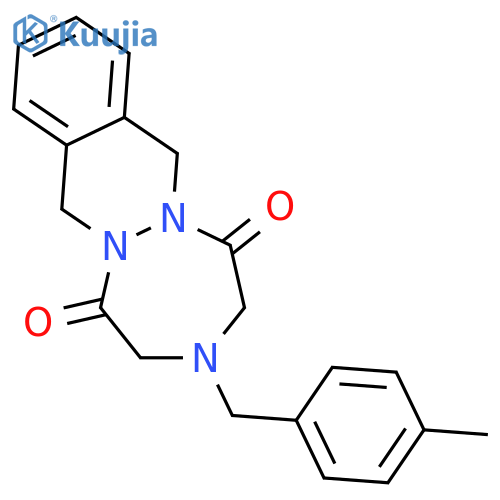 1H-[1,2,5]Triazepino[1,2-b]phthalazine-1,5(2H)-dione,3,4,7,12-tetrahydro-3-[(4-methylphenyl)methyl]- structure