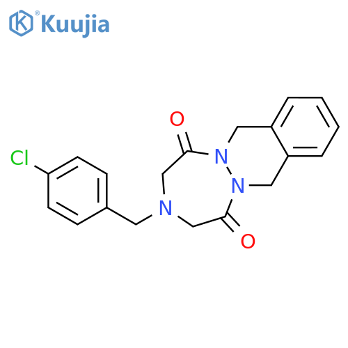3-(4-Chlorobenzyl)-3,4,7,12-tetrahydro-1H-(1,2,5)triazepino(1,2-b)phthalazine-1,5(2H)-dione structure