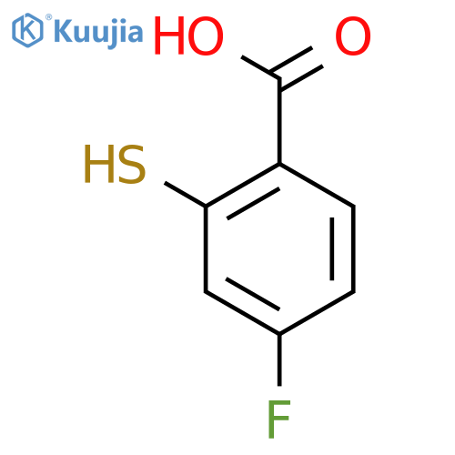4-fluoro-2-sulfanylbenzoic acid structure