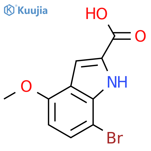 7-bromo-4-methoxy-1H-indole-2-carboxylic acid structure
