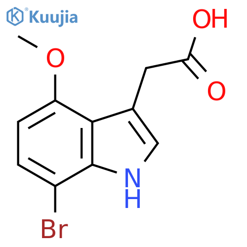 7-Bromo-4-methoxyindole-3-acetic acid structure