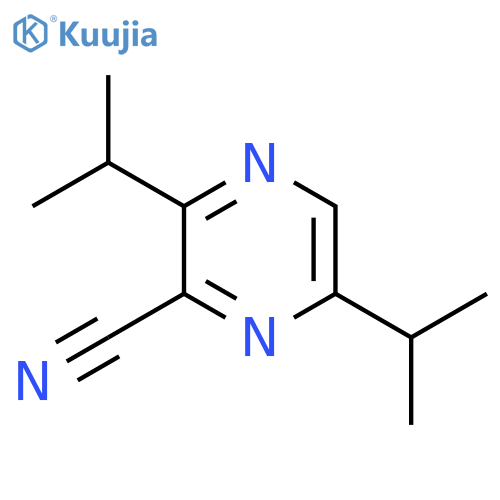 Pyrazinecarbonitrile, 3,6-bis(1-methylethyl)- (9CI) structure