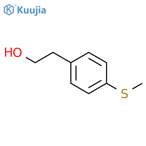 2-4-(methylsulfanyl)phenylethan-1-ol structure