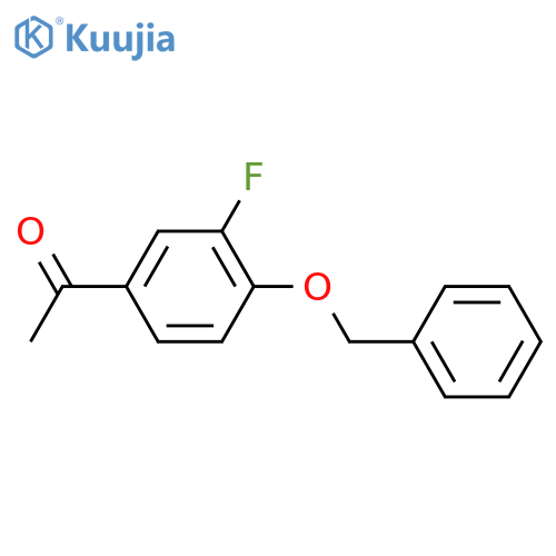 1-(4-(Benzyloxy)-3-fluorophenyl)ethanone structure