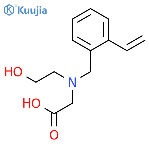 GLYCINE, N-[(ETHENYLPHENYL)METHYL]-N-(2-HYDROXYETHYL)- structure