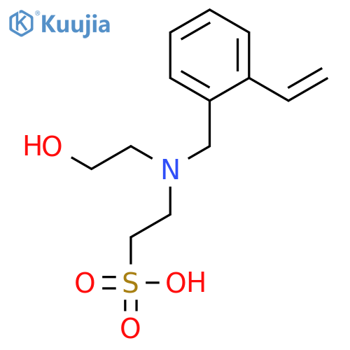 Ethanesulfonic acid, 2-[[(ethenylphenyl)methyl](2-hydroxyethyl)amino]- structure