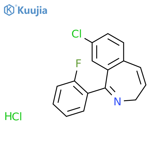 3H-2-Benzazepine, 8-chloro-1-(2-fluorophenyl)-, hydrochloride structure
