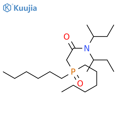 ACETAMIDE, 2-(DIHEXYLPHOSPHINYL)-N,N-BIS(1-METHYLPROPYL)- structure