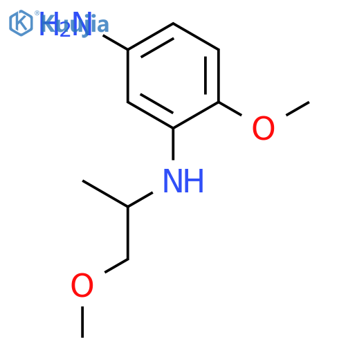 1,3-Benzenediamine, 4-methoxy-N3-(2-methoxy-1-methylethyl)- structure