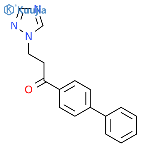 1-Propanone, 1-[1,1'-biphenyl]-4-yl-3-(1H-1,2,4-triazol-1-yl)- structure