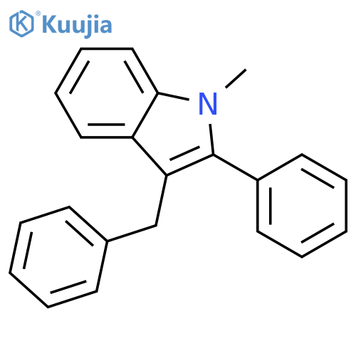 1H-INDOLE, 1-METHYL-2-PHENYL-3-(PHENYLMETHYL)- structure