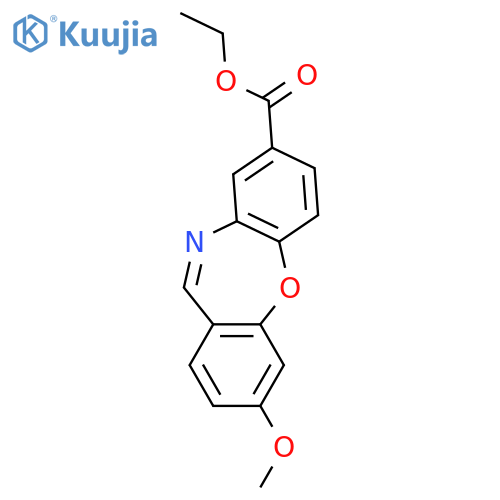 Dibenz[b,f][1,4]oxazepine-8-carboxylic acid, 3-methoxy-, ethyl ester structure