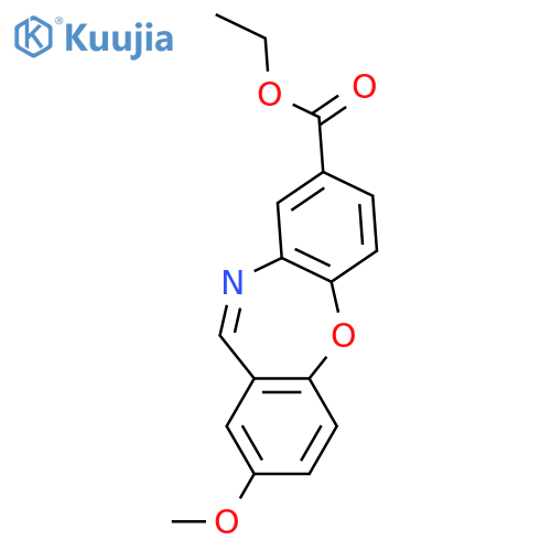 DIBENZ[B,F][1,4]OXAZEPINE-8-CARBOXYLIC ACID, 2-METHOXY-, ETHYL ESTER structure