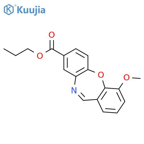 DIBENZ[B,F][1,4]OXAZEPINE-8-CARBOXYLIC ACID, 4-METHOXY-, PROPYL ESTER structure