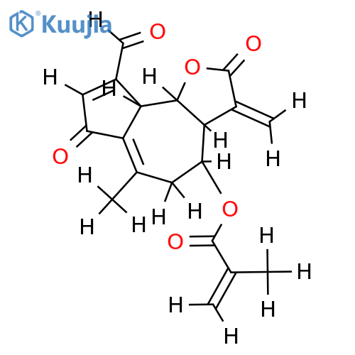 15-Aldehyde,8-(methylpropenoyl)-(5alpha,6alpha,8alpha)-8,15-Dihydroxy-2-oxo-1(10),3,11(13)-guaiatrien-12,6-olide structure