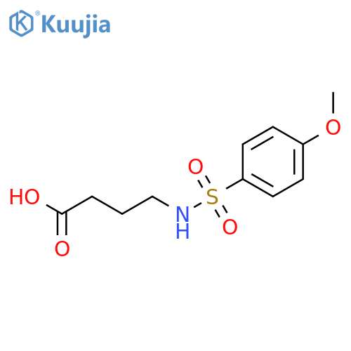 4-{(4-Methoxyphenyl)sulfonylamino}butanoic acid structure